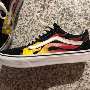Size 8 flame women’s vans
